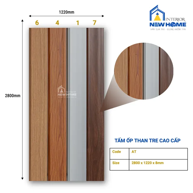 Lam sóng than tre Newhome nhiều màu